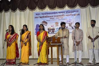 Winners of Indian Group Song Intercollege Yuva Utsav District Level 2016-17
